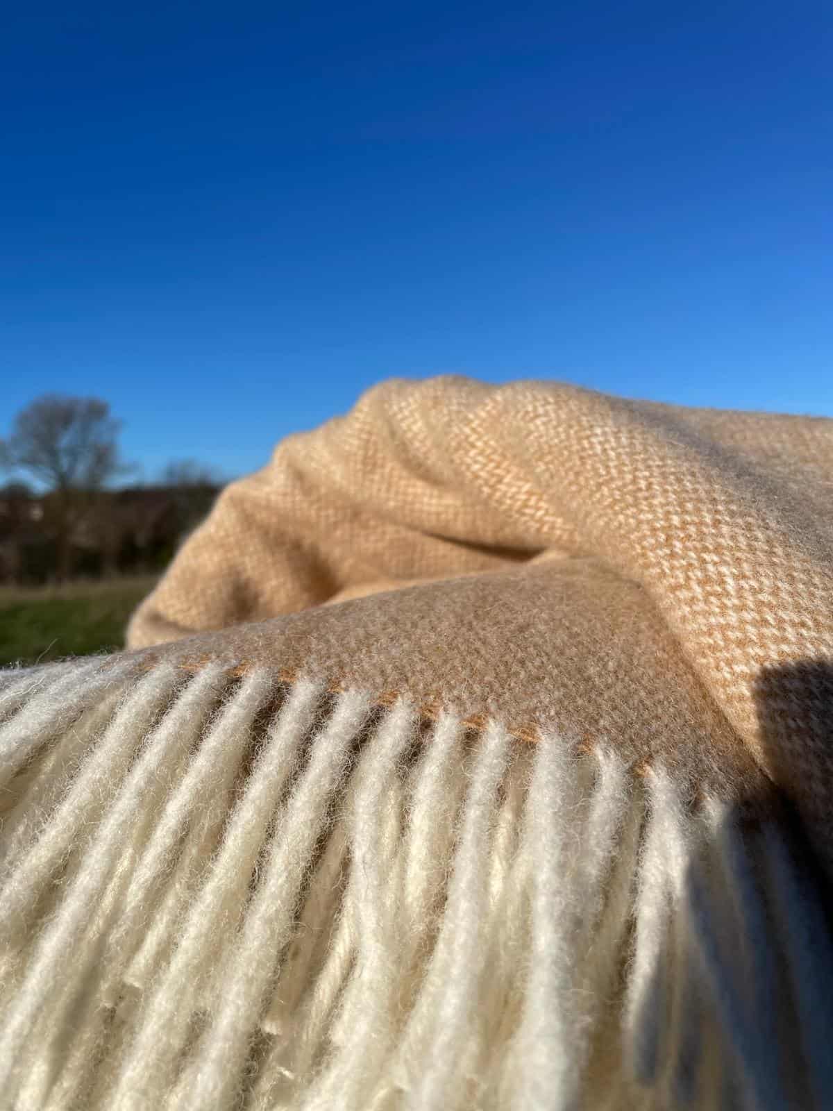 Biscuit Twill Throw (100% New Wool)